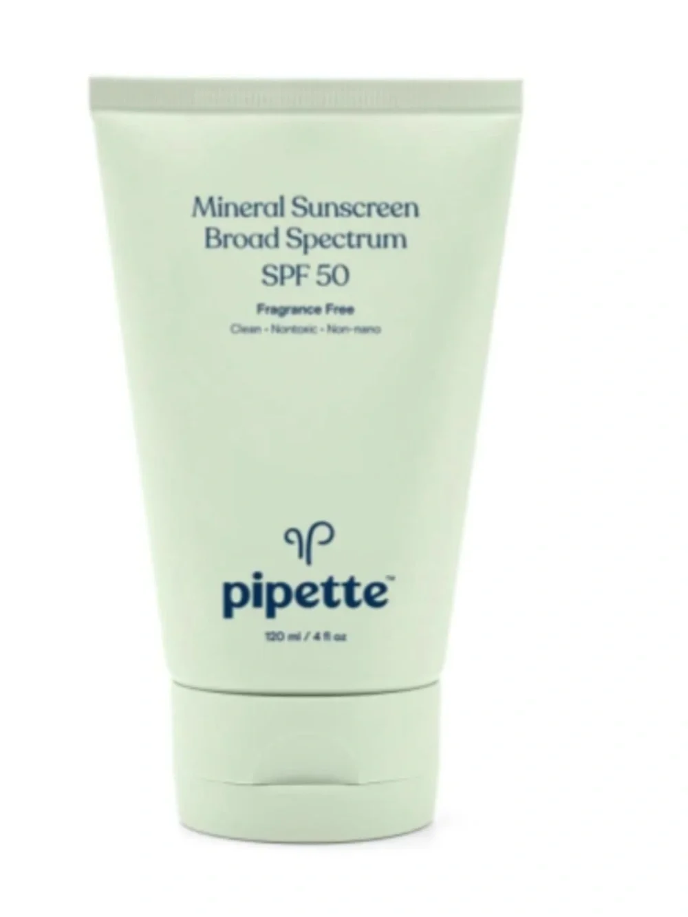 Pipette SPF 50 Fragrance Free Non Toxic Mineral Sunscreen